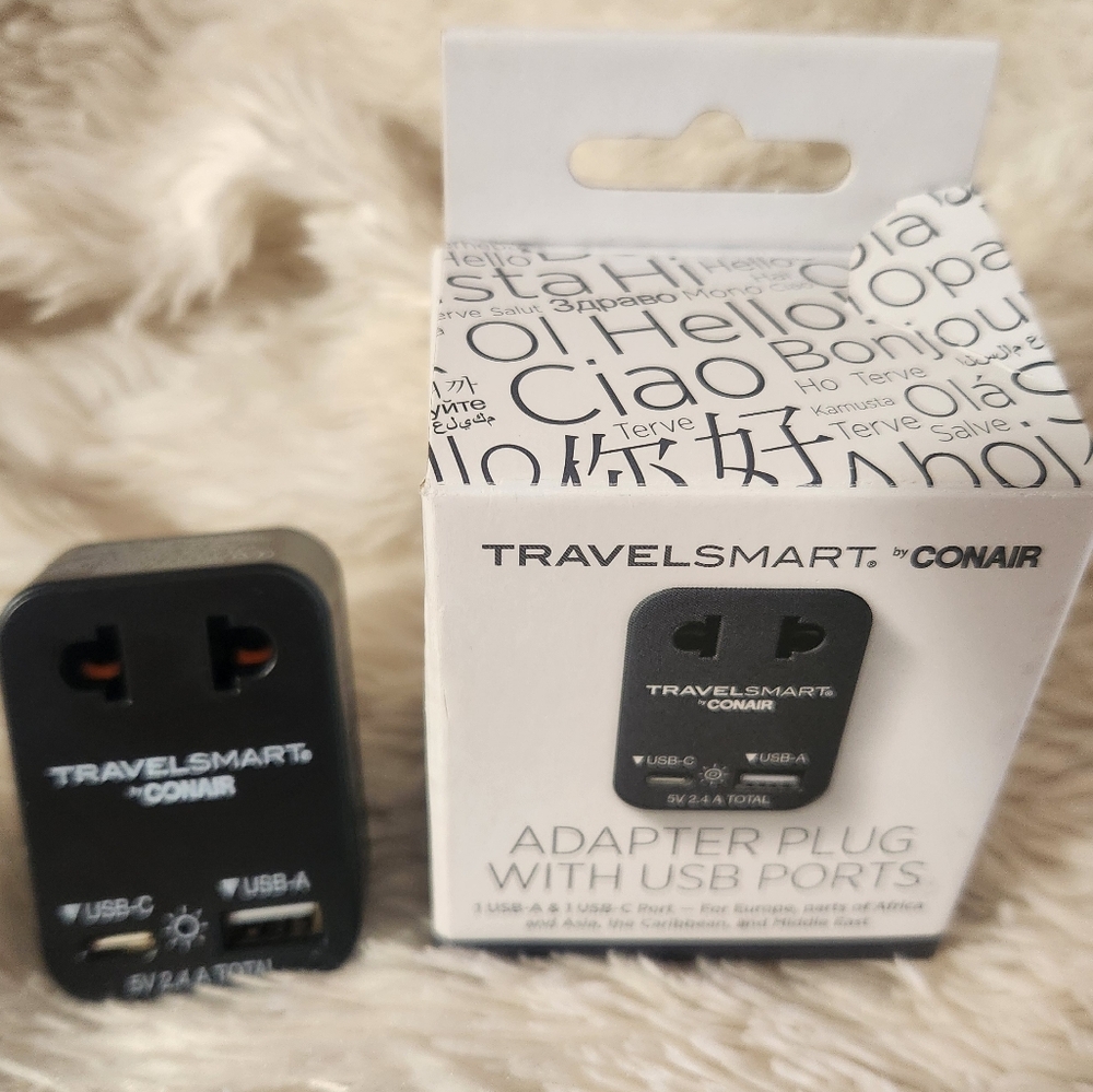 CONAIR Travel Smart Adapter Plug with USB Ports
